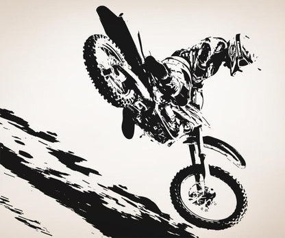 Vinyl Wall Decal Sticker Motocross #OS_AA193