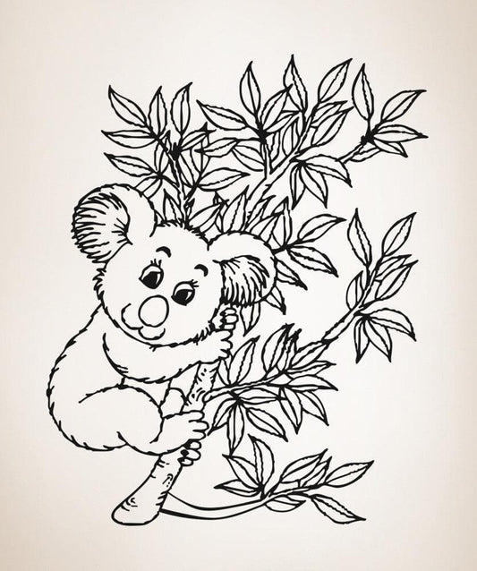 Vinyl Wall Decal Sticker Cute Koala #OS_AA483