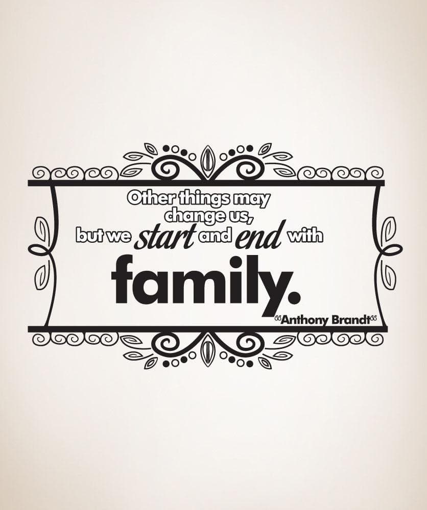 Vinyl Wall Decal Sticker Family Quote #OS_DC339