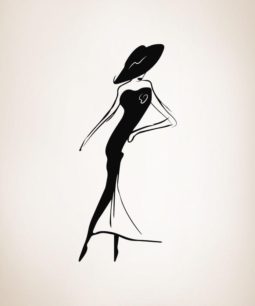 Vinyl Wall Decal Sticker Sophisticated Lady #OS_MB497