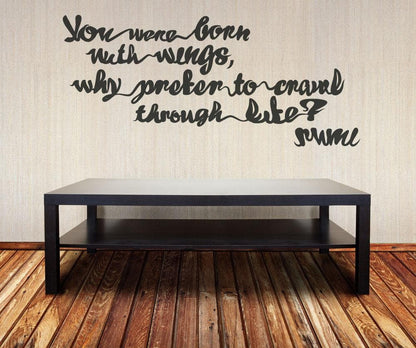Vinyl Wall Decal Sticker Rumi Quote #OS_MB282