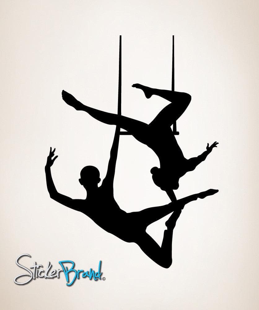 Vinyl Wall Decal Sticker Trapeze Twin #OS_MB194