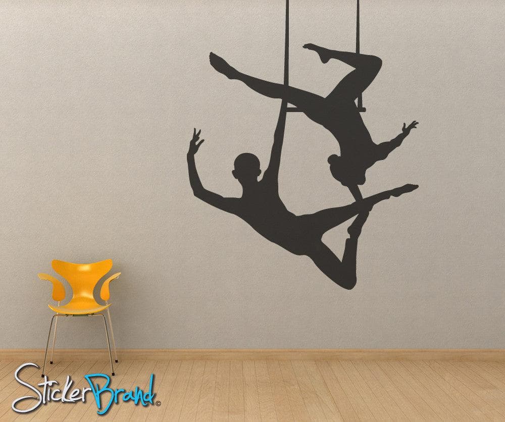 Vinyl Wall Decal Sticker Trapeze Twin #OS_MB194