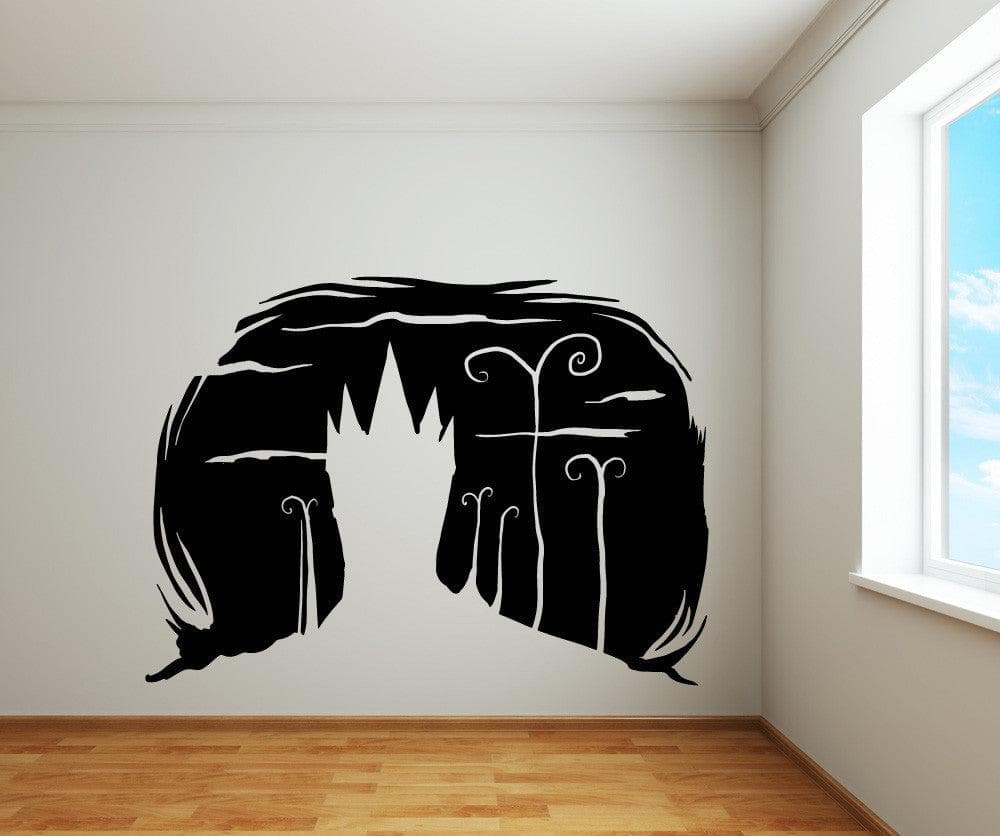 Spooky House Design Vinyl Wall Decal Sticker. #OS_MB655
