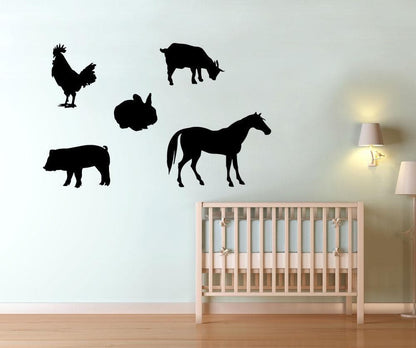 Vinyl Wall Decal Sticker Barn Animals #OS_MG221