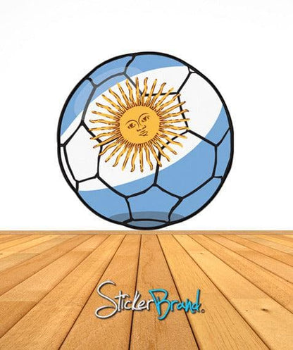 Graphic Wall Decal Sticker Football Soccer Argentina #JH130