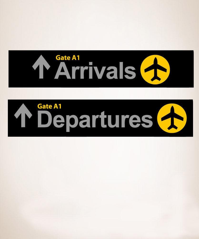 airport arrival signs