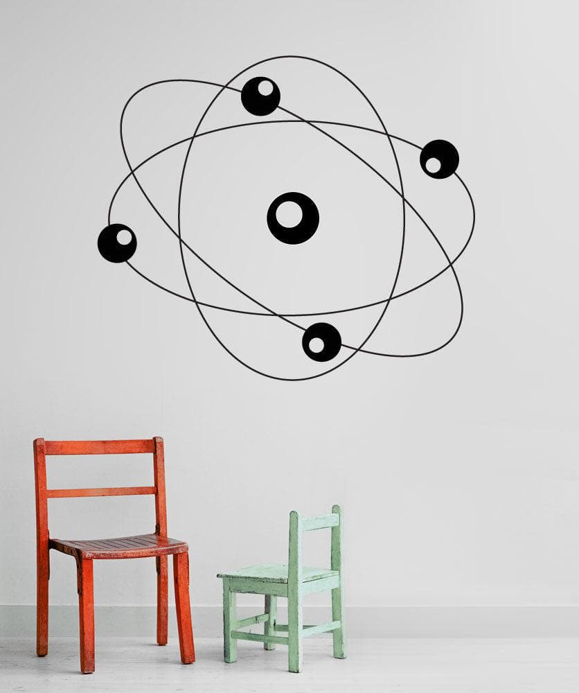 Atomic Structure Sticker Atomic Wall Decals - StickerBrand
