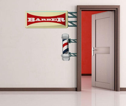 Graphic Wall Decal Sticker Barber Shop Pole #OS_MG108