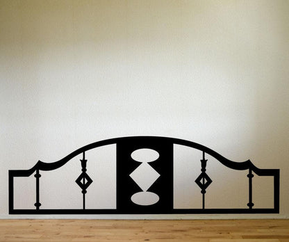 Bed Frame Vinyl Wall Decal Sticker. #OS_MG154