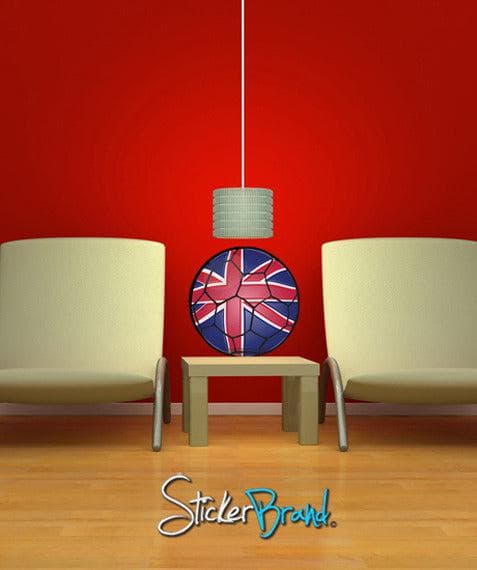 Graphic Wall Decal Sticker Football Soccer Britain UK #JH133