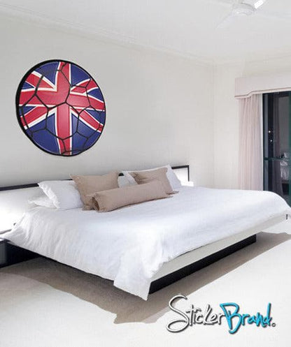 Graphic Wall Decal Sticker Football Soccer Britain UK #JH133