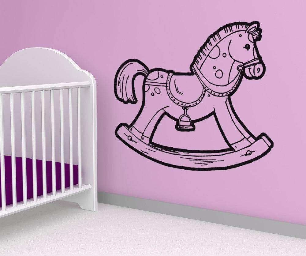 Vinyl Wall Decal Sticker Toy Rocking Horse #OS_AA280