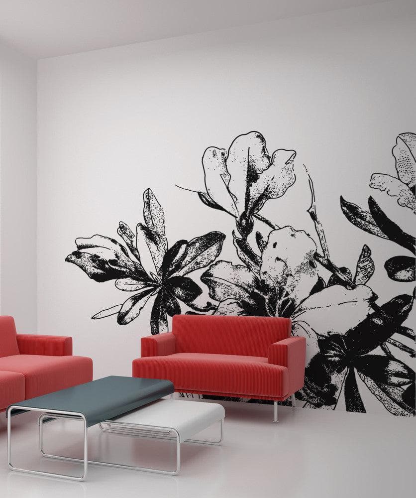 Blooming Flowers Vinyl Wall Decal Sticker. #OS_AA264