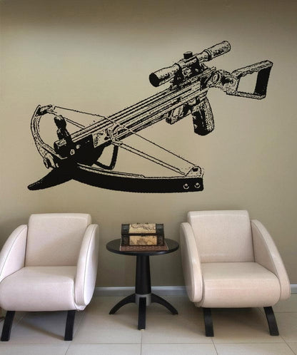 Vinyl Wall Decal Sticker Modern Crossbow #OS_AA524