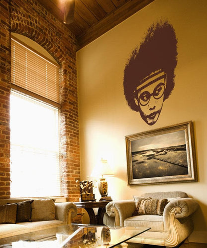 Vinyl Wall Decal Sticker 1970's Afro #OS_AA161