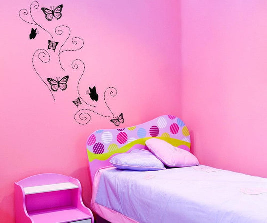 Flying Butterflies Vinyl Wall Decal Sticker. #OS_DC107