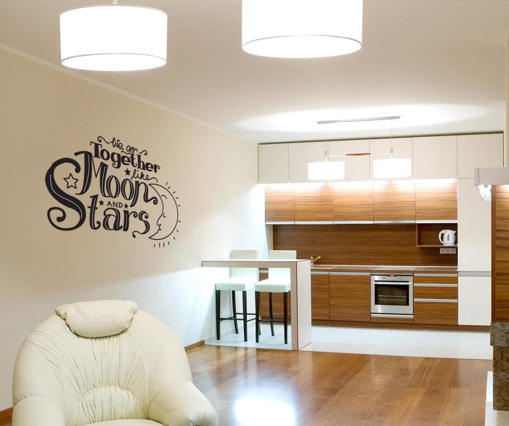 Vinyl Wall Decal Sticker Moon and Stars #OS_DC595