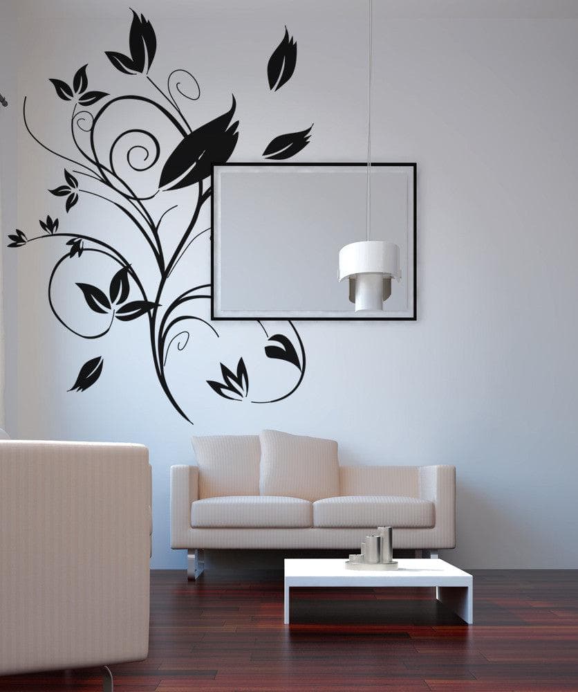 Vinyl Wall Decal Sticker Swirly Leaves #OS_AA381 – StickerBrand