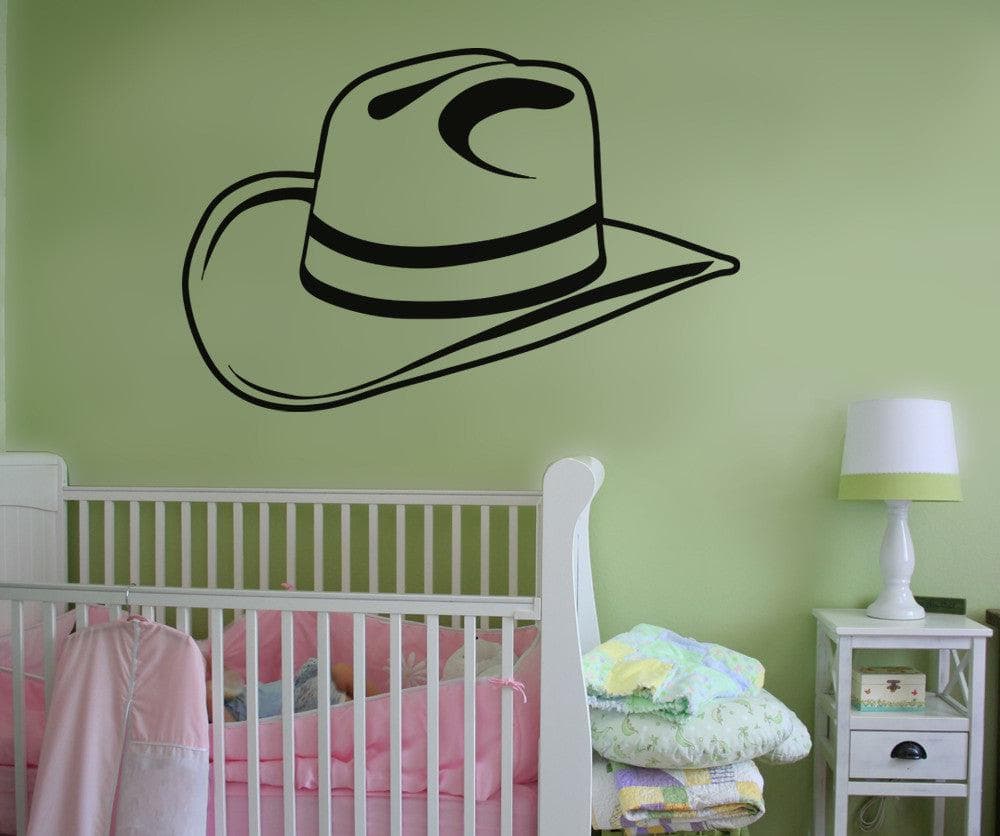 Cowboy Hat Wall Decal Sticker. #OS_AA353