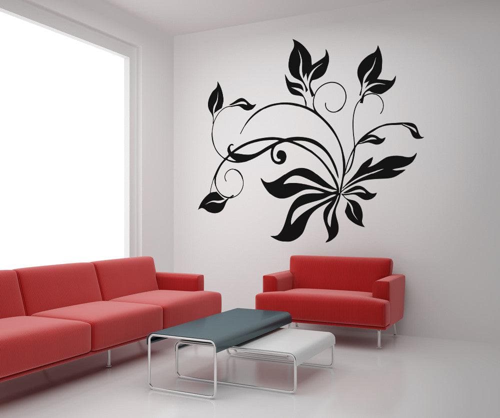 Tangle of Leaves Vinyl Wall Decal Sticker.  #OS_AA254