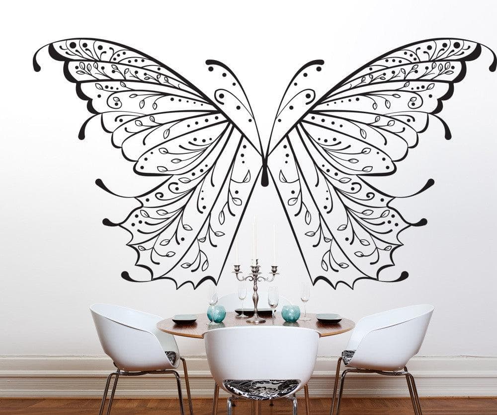 Vinyl Wall Decal Sticker Butterfly Wings #OS_DC226