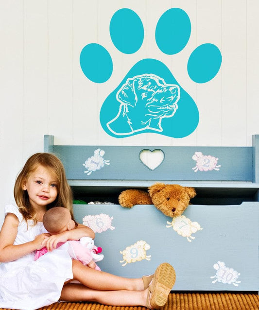 Vinyl Wall Decal Sticker Dog Paw #OS_AA575