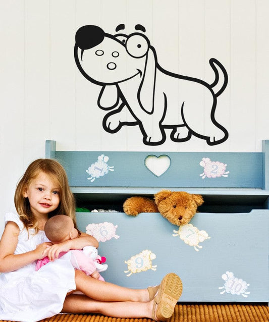 Vinyl Wall Decal Sticker Silly Dog #OS_AA613