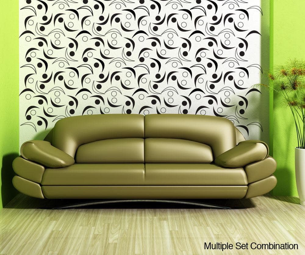 Vinyl Wall Decal Sticker Abstract Circles and Shapes #OS_DC319