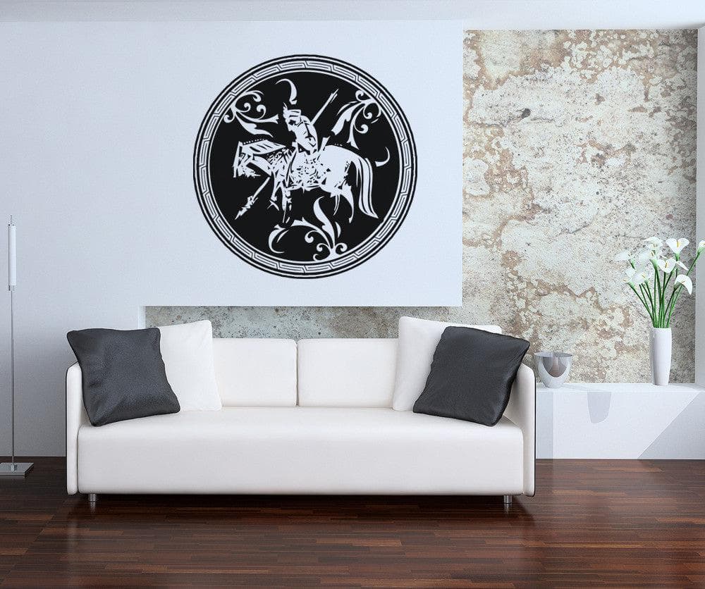Vinyl Wall Decal Sticker Arabian Horse Circle Design #OS_AA342