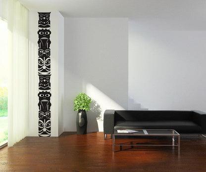 Totem Pole Vinyl Wall Decal Sticker (Set of 2) #OS_DC175