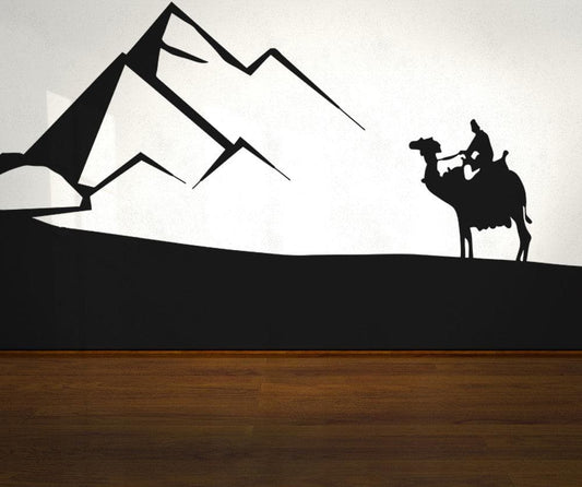 Vinyl Wall Decal Sticker Camel Ride in the Desert #OS_AA535