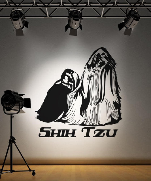 Vinyl Wall Decal Sticker Shih Tzu #OS_AA631