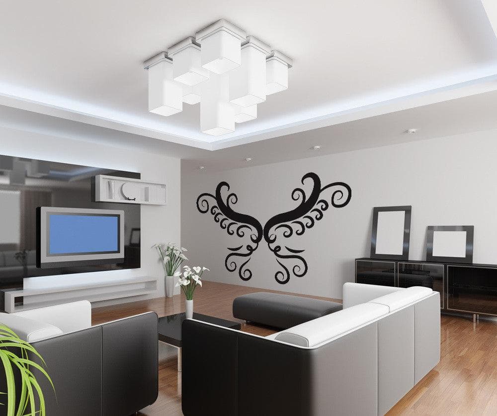 Vinyl Wall Decal Sticker Vector Butterfly Wings #OS_DC229