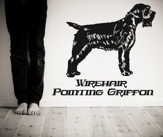 Vinyl Wall Decal Sticker Wirehair Pointing Griffon #OS_AA633