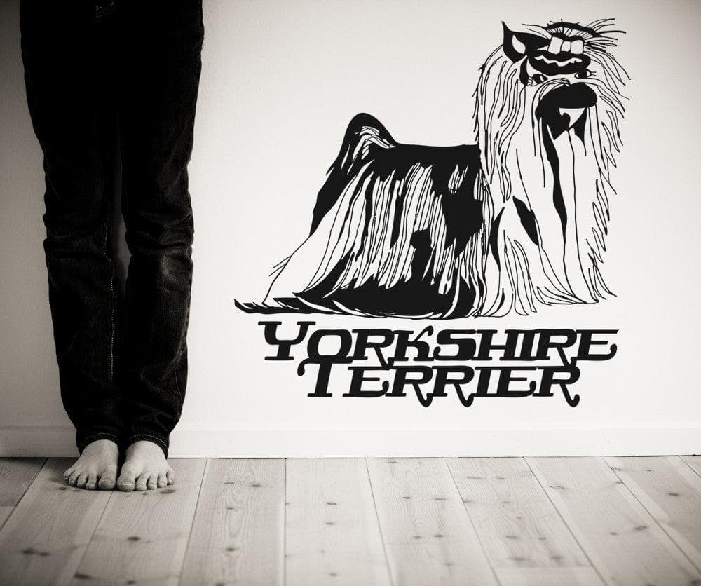 Vinyl Wall Decal Sticker Yorkshire Terrier #OS_AA634