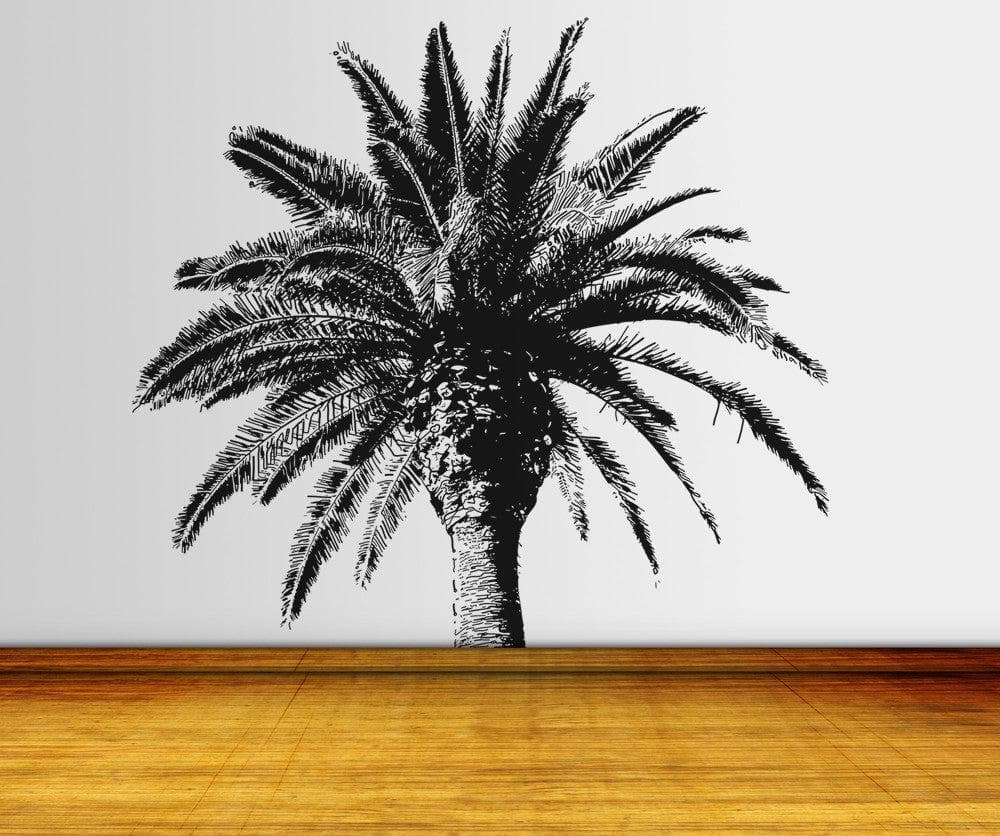 Tropical Coconut Tree Vinyl Wall Decal Sticker. #OS_AA228