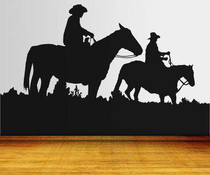 Horseback Riding Vinyl Wall Decal Sticker. Western Country Theme Decor. #OS_AA439