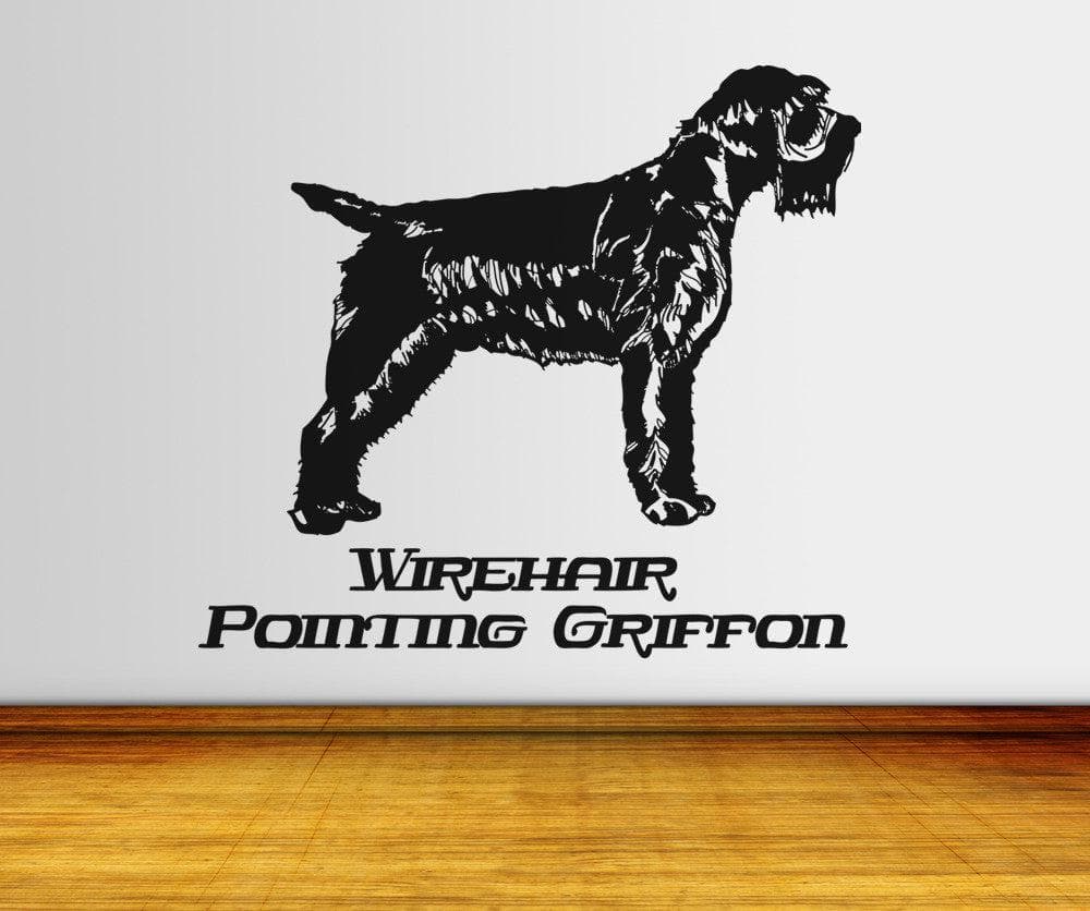 Vinyl Wall Decal Sticker Wirehair Pointing Griffon #OS_AA633