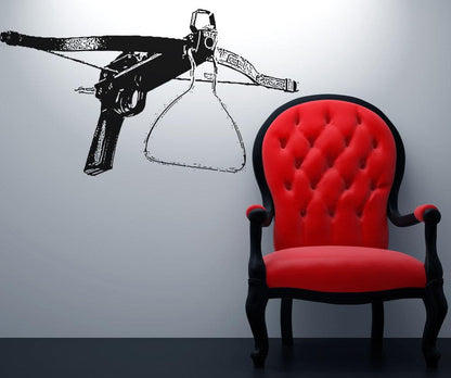 Vinyl Wall Decal Sticker Aimed Crossbow #OS_AA525