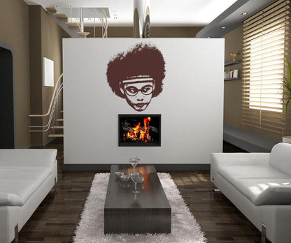 Vinyl Wall Decal Sticker 1970's Afro #OS_AA161