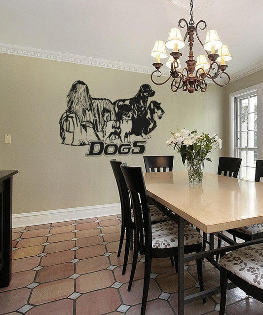 Vinyl Wall Decal Sticker Dogs #OS_AA615