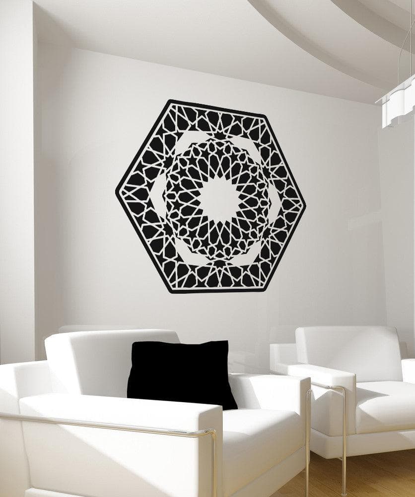 Vinyl Wall Decal Sticker Hexagon Design #OS_AA323