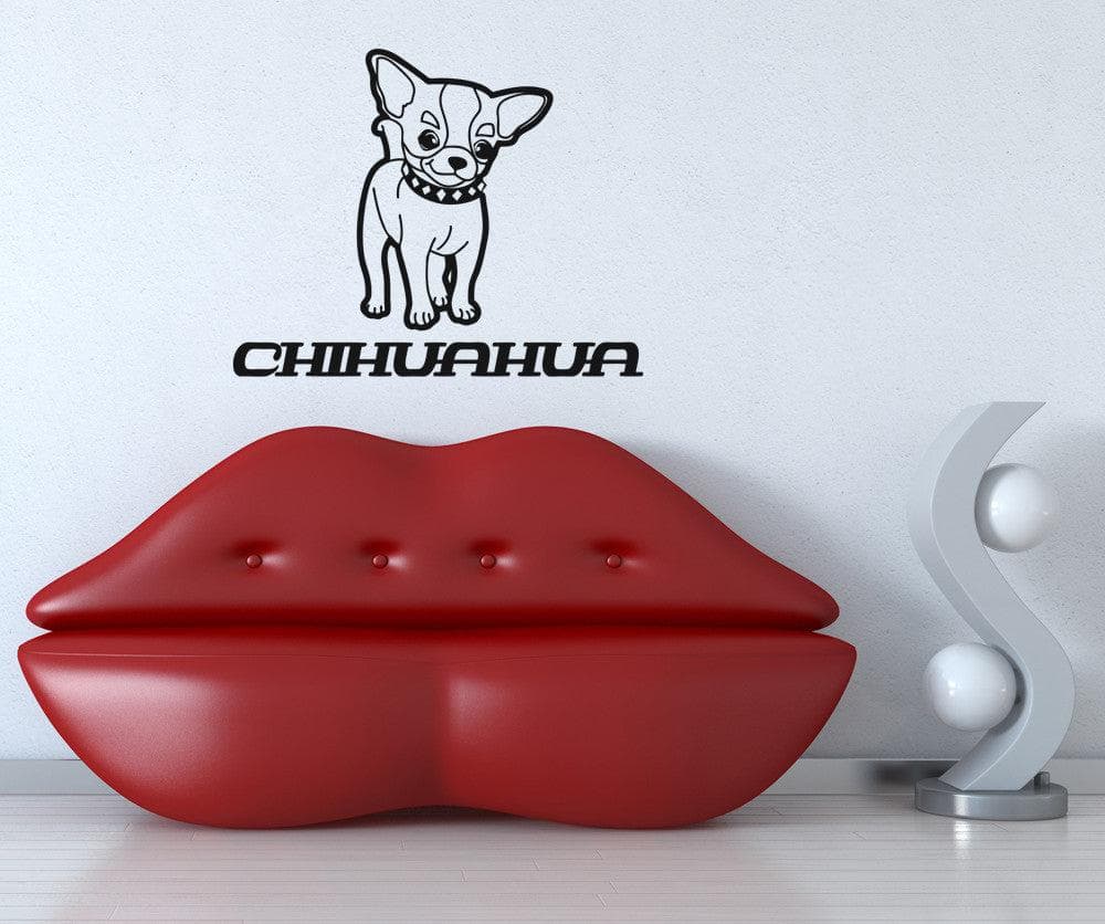 Vinyl Wall Decal Sticker Chihuahua #OS_AA620