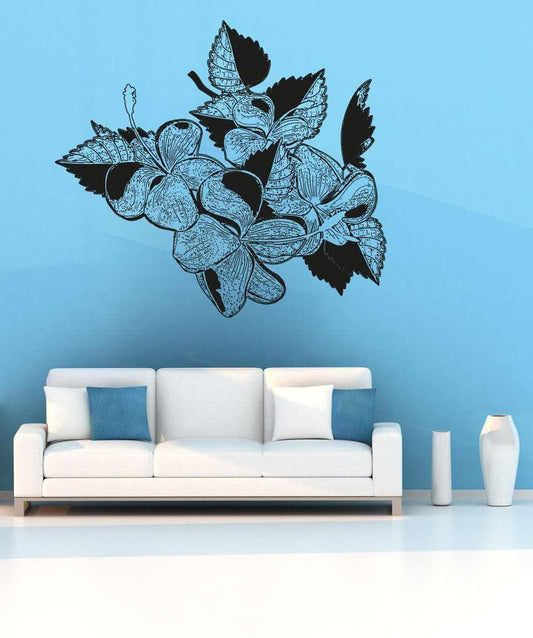 Vinyl Wall Decal Sticker Tropical Flowers #OS_AA261