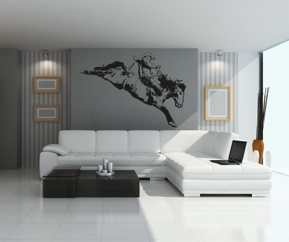 Western Cowboy Rodeo Rider Wall Decal Sticker #OS_AA409