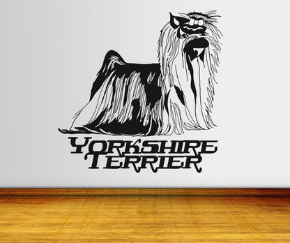 Vinyl Wall Decal Sticker Yorkshire Terrier #OS_AA634