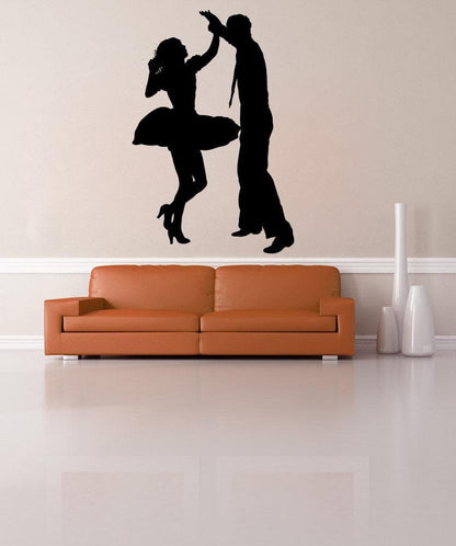 Vinyl Wall Decal Sticker Jitterbug Dance Couple #AC190