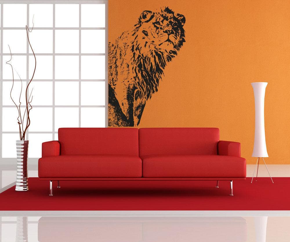 Safari Theme Big Lion Vinyl Wall Decal Sticker. #OS_AA542