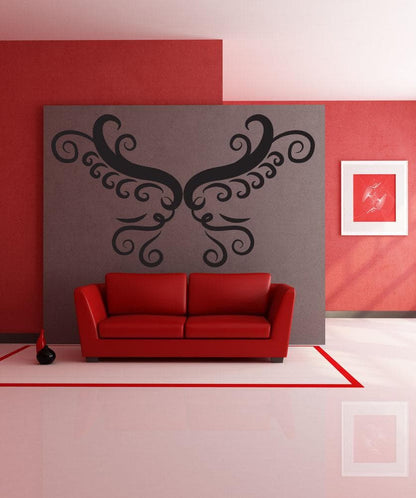 Vinyl Wall Decal Sticker Vector Butterfly Wings #OS_DC229